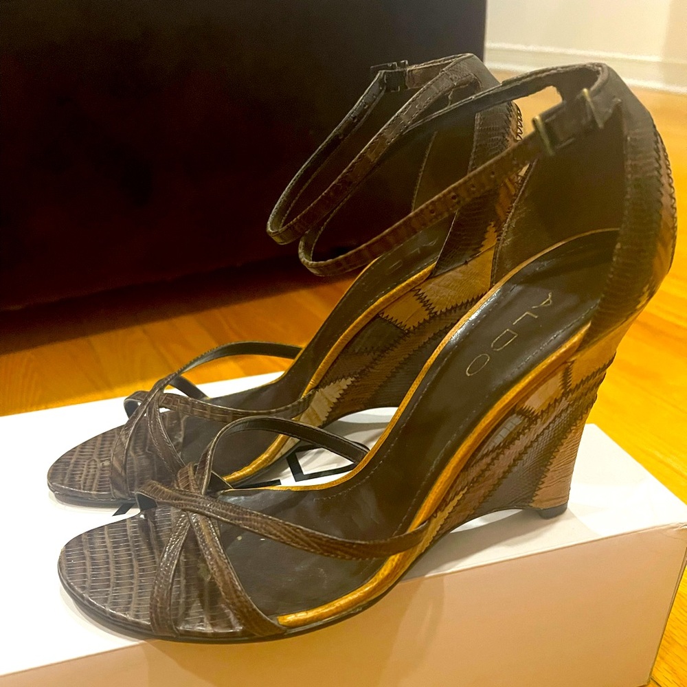 Stappy wedge heel sandals